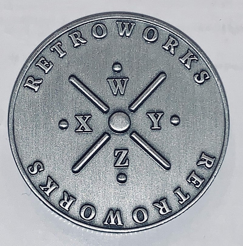 Retroworks Classic Caesar Cipher Decoder Ring Medallion in Silver Finish - Image 3